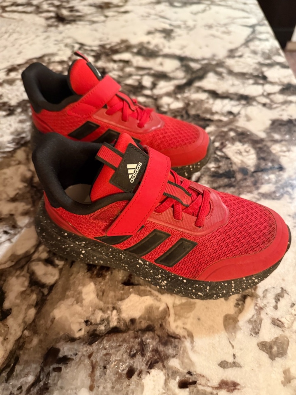 Adidas Kids' Red Athletic Sneakers' X_PLR Cloud Foam Slip on Shoe Little kids